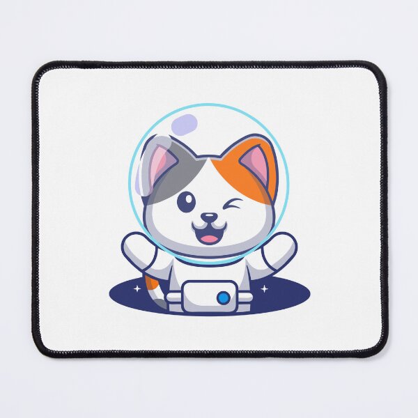 Item preview, Cute Calico Cat Astronaut in Space Cartoon designed and sold by Ulrike M Werner.