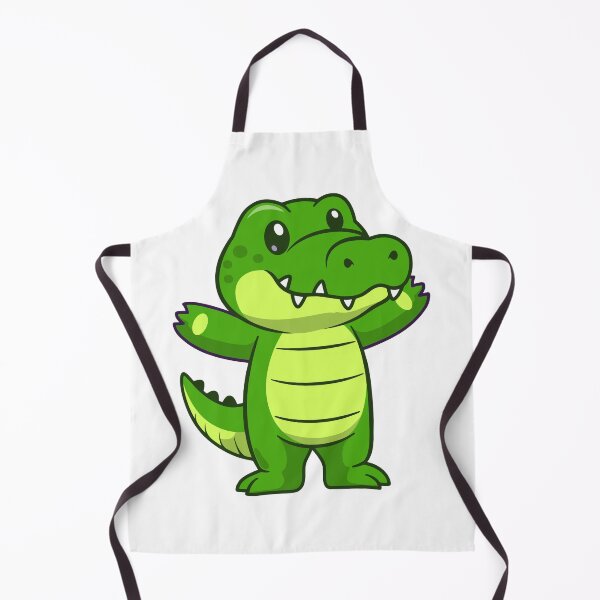 Item preview, Cute Baby Crocodile Waving Cartoon designed and sold by Ulrike M Werner.