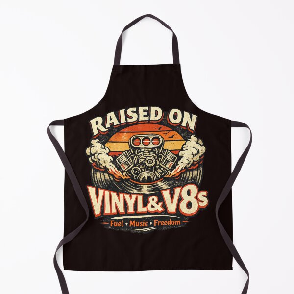 Item preview, Raised On Vinyl & V8s – Vintage Muscle Car Garage Design designed and sold by FrameFlow.
