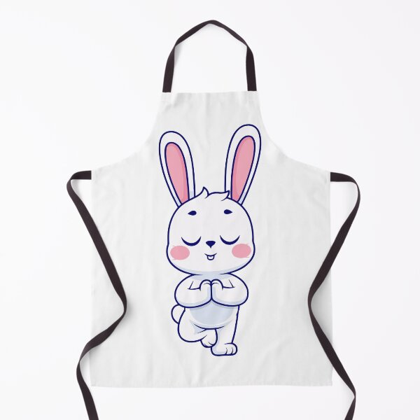 Item preview, Cute White Bunny Doing Yoga Tree Pose designed and sold by Ulrike M 	 Werner.