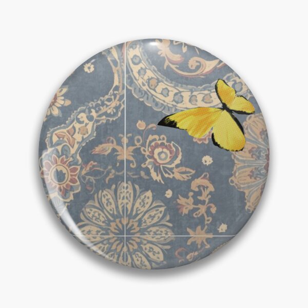 Item preview, Soft Paisley Butterfly Textile Art designed and sold by tmoca.