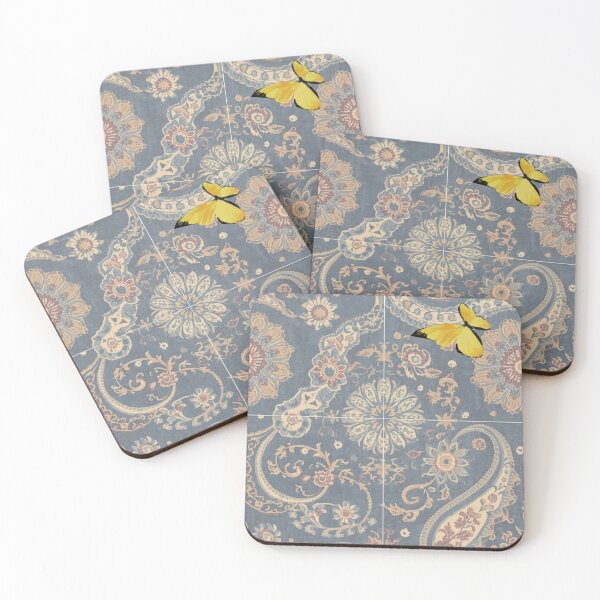 Item preview, Soft Paisley Butterfly Textile Art designed and sold by tmoca.