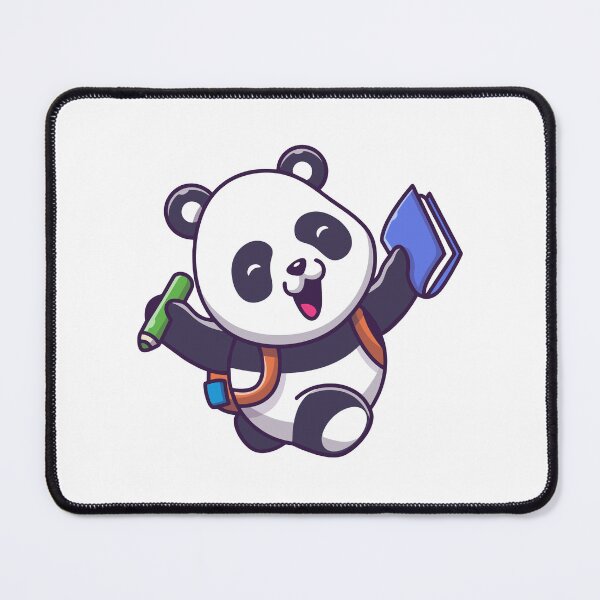 Item preview, Cute Back to School Panda Cartoon designed and sold by Ulrike M Werner.