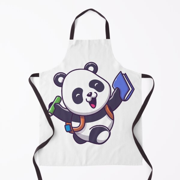 Item preview, Cute Back to School Panda Cartoon designed and sold by Ulrike M Werner.