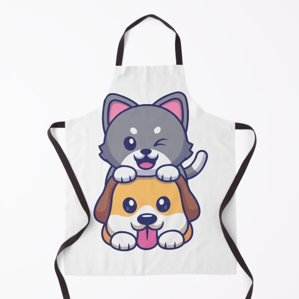 Item preview, Cute Cat Sitting on Top of Dog Head designed and sold by Ulrike M 	 Werner.