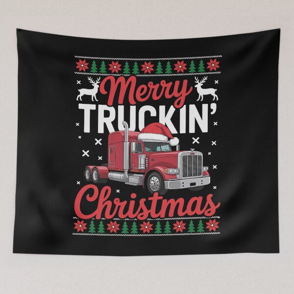 Item preview, Trucker Truck Driver Ugly Xmas Merry Trucking Christmas designed and sold by grounabslaninal.