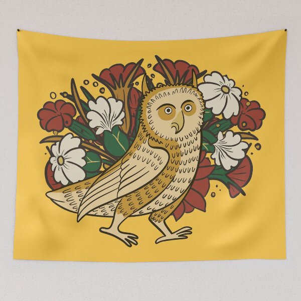 Item preview, Cute Medieval Owl Illustration Design designed and sold by MariOyama.