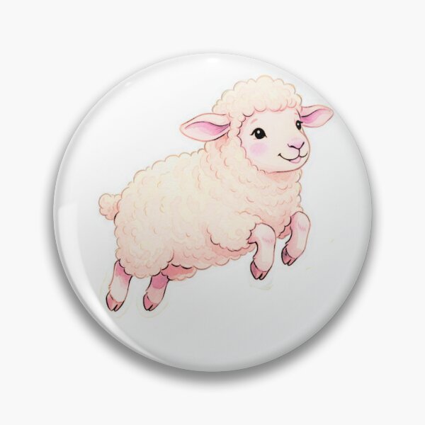 Item preview, Cute Storybook Lamb Cottagecore Fantasy Art designed and sold by HoneyBreezeCo.