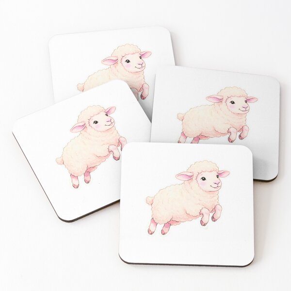 Item preview, Cute Storybook Lamb Cottagecore Fantasy Art designed and sold by HoneyBreezeCo.