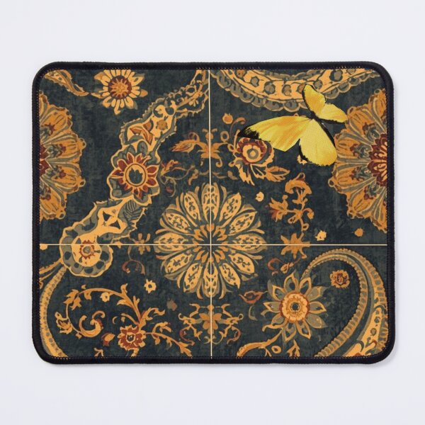 Item preview, Dark Paisley Butterfly Textile Art designed and sold by tmoca.