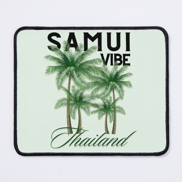 Item preview, Samui Vibe Thailand Tropical Palm Trees Graphic designed and sold by SilverSeaBKK.