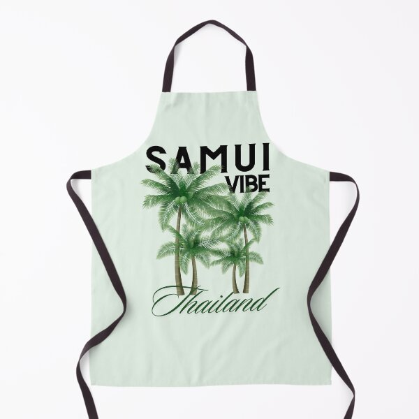 Item preview, Samui Vibe Thailand Tropical Palm Trees Graphic designed and sold by SilverSeaBKK.