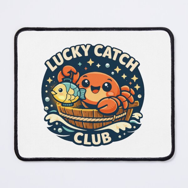 Item preview, Lucky Catch Club Crawfish designed and sold by AbanoubStore.