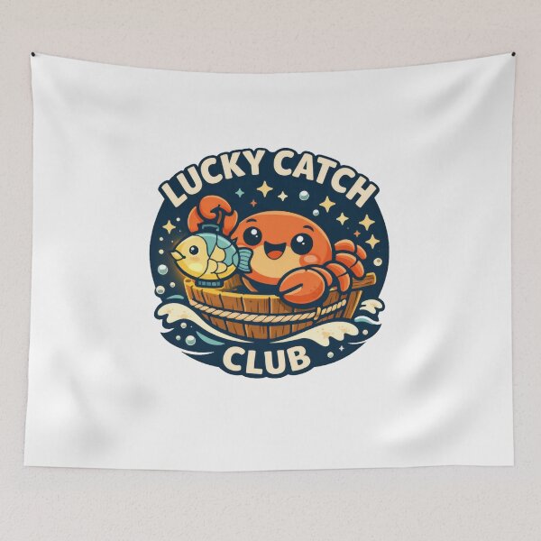 Item preview, Lucky Catch Club Crawfish designed and sold by AbanoubStore.