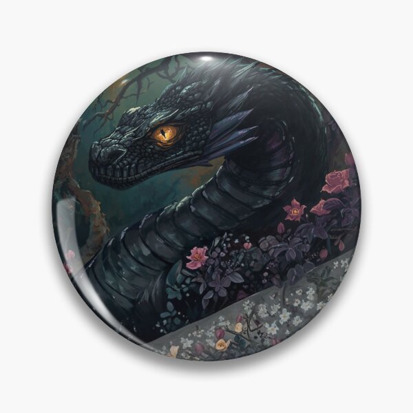 Item preview, Midnight Forest Serpent Fantasy Art designed and sold by HoneyBreezeCo.
