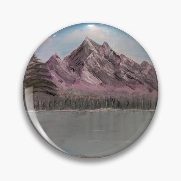 Item preview, Majestic Mountain Lake - Bob Ross Style Oil Painting designed and sold by samahl_l.