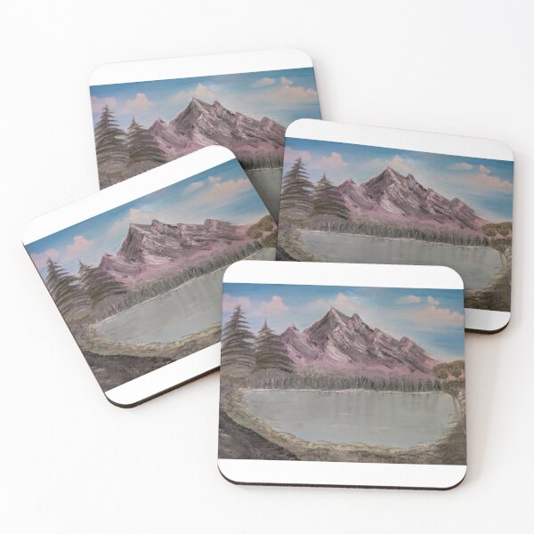 Item preview, Majestic Mountain Lake - Bob Ross Style Oil Painting designed and sold by samahl_l.