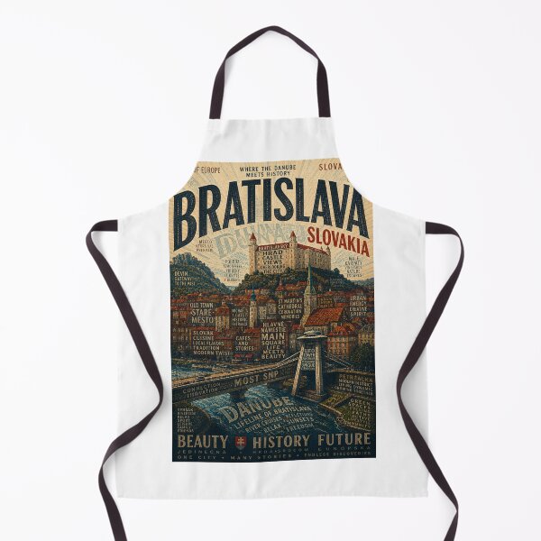 Item preview, Bratislava Castle and Danube River Old Town Slovakia Travel Landmark designed and sold by Aryabek.