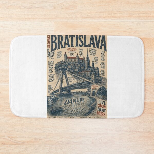 Item preview, Bratislava Castle Danube River Slovakia Old Town European Heritage designed and sold by Aryabek.
