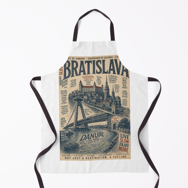 Item preview, Bratislava Castle Danube River Slovakia Old Town European Heritage designed and sold by Aryabek.