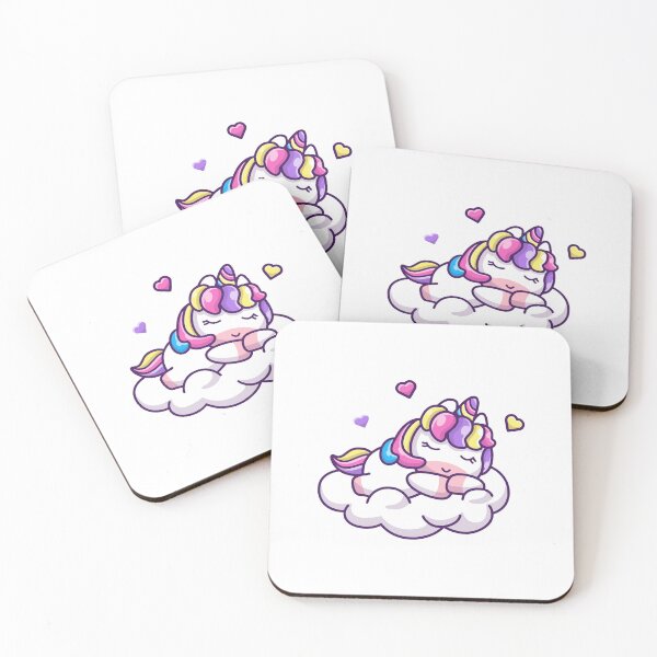 Item preview, Cute Sleepy Unicorn Napping on Fluffy Cloud designed and sold by Ulrike M 	 Werner.
