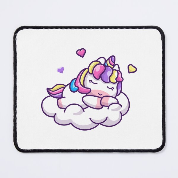 Item preview, Cute Sleepy Unicorn Napping on Fluffy Cloud designed and sold by Ulrike M 	 Werner.