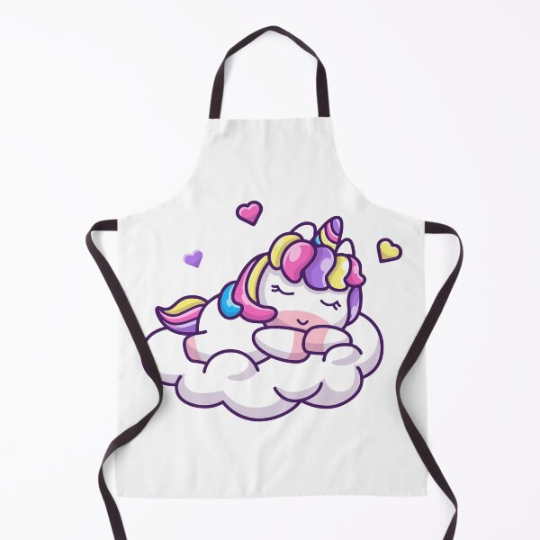 Item preview, Cute Sleepy Unicorn Napping on Fluffy Cloud designed and sold by Ulrike M Werner.