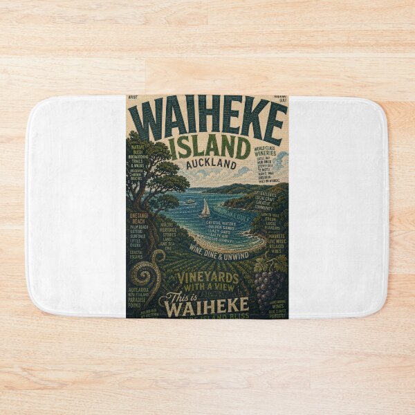 Item preview, Waiheke Island Auckland Vineyard Coastline New Zealand Escape designed and sold by Aryabek.