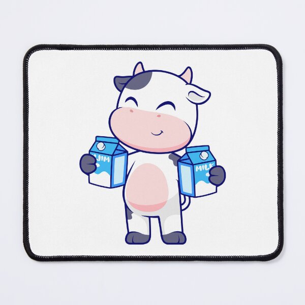 Item preview, Cute Milk Cow Holding Fresh Milk Cartons designed and sold by Ulrike M Werner.