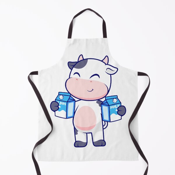 Item preview, Cute Milk Cow Holding Fresh Milk Cartons designed and sold by Ulrike M Werner.