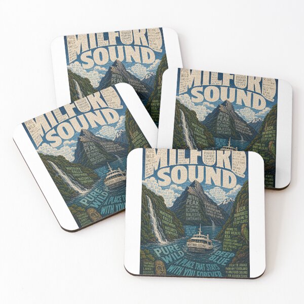 Item preview, Milford Sound Fiordland National Park New Zealand Fjord Wilderness designed and sold by Aryabek.