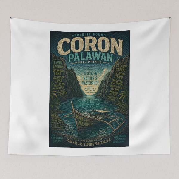 Item preview, Coron Palawan Philippines Tropical Island Lagoon Adventure designed and sold by Aryabek.