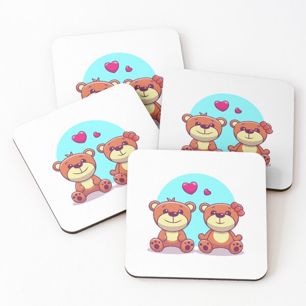 Item preview, Cute Teddy Bear Couple in Love Valentines Day designed and sold by Ulrike M 	 Werner.