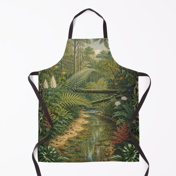 Item preview, The Deep El Yunque Rainforest - as painted by H. Rosseau via ChatGTP designed and sold by www.elyunqueprints.store.