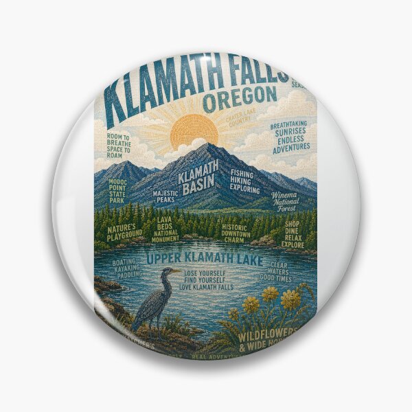 Item preview, Klamath Falls Oregon Upper Klamath Lake Cascade Wilderness designed and sold by Aryabek.