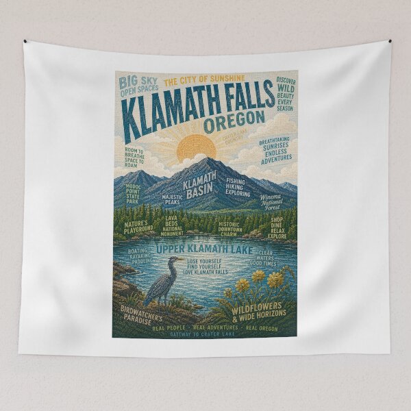 Item preview, Klamath Falls Oregon Upper Klamath Lake Cascade Wilderness designed and sold by Aryabek.