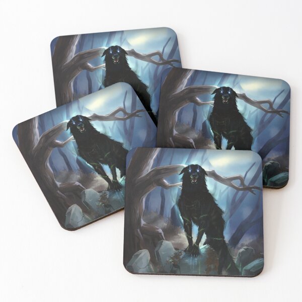 Item preview, Barghest Shadow Hound Monster Art designed and sold by MonsterMountain.