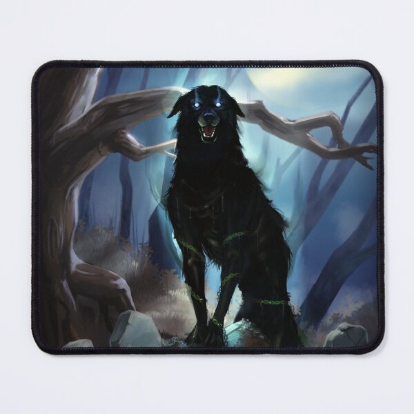 Item preview, Barghest Shadow Hound Monster Art designed and sold by MonsterMountain.