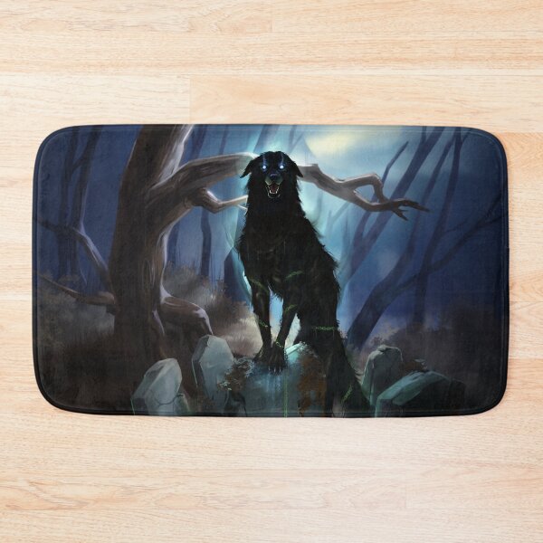 Item preview, Barghest Shadow Hound Monster Art designed and sold by MonsterMountain.