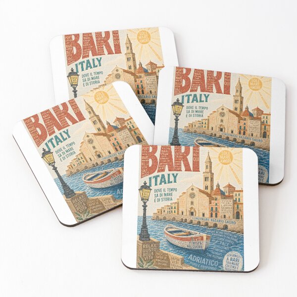 Item preview, Bari Italy Lungomare Nazario Sauro Basilica di San Nicola Adriatic Coast Travel designed and sold by Aryabek.