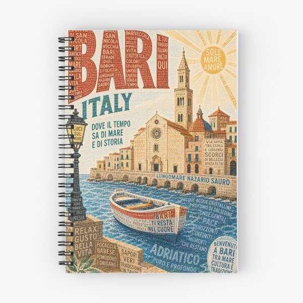 Item preview, Bari Italy Lungomare Nazario Sauro Basilica di San Nicola Adriatic Coast Travel designed and sold by Aryabek.