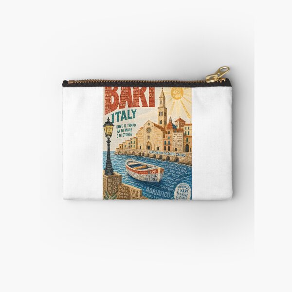 Item preview, Bari Italy Lungomare Nazario Sauro Basilica di San Nicola Adriatic Coast Travel designed and sold by Aryabek.