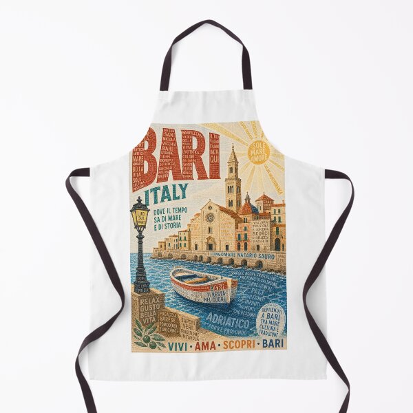 Item preview, Bari Italy Lungomare Nazario Sauro Basilica di San Nicola Adriatic Coast Travel designed and sold by Aryabek.