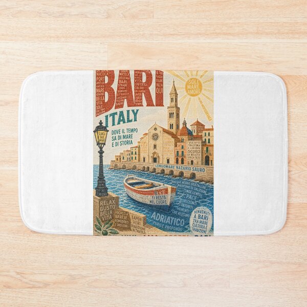 Item preview, Bari Italy Lungomare Nazario Sauro Basilica di San Nicola Adriatic Coast Travel designed and sold by Aryabek.