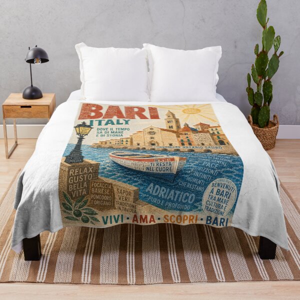 Item preview, Bari Italy Lungomare Nazario Sauro Basilica di San Nicola Adriatic Coast Travel designed and sold by Aryabek.