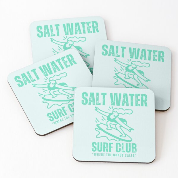 Item preview, Salt Water Surf Club Retro Beach Graphic designed and sold by SilverSeaBKK.