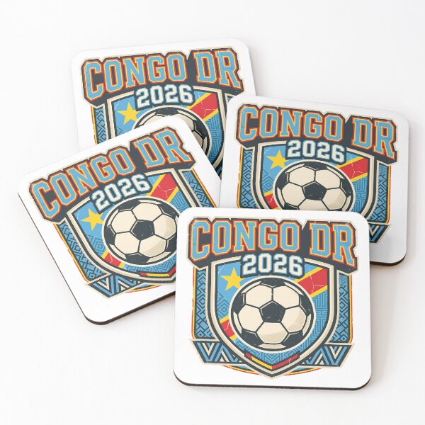 Item preview, Congo DR 2026 Retro Football Fan Crest designed and sold by Saq2000.
