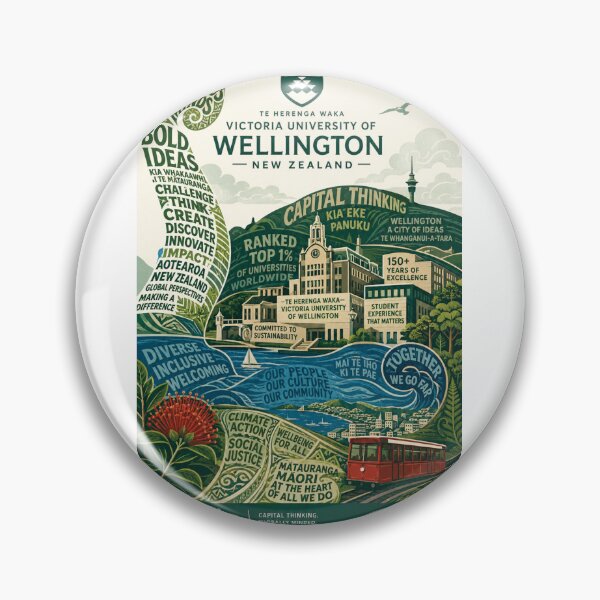 Item preview, Victoria University of Wellington New Zealand Te Herenga Waka Aotearoa designed and sold by Aryabek.