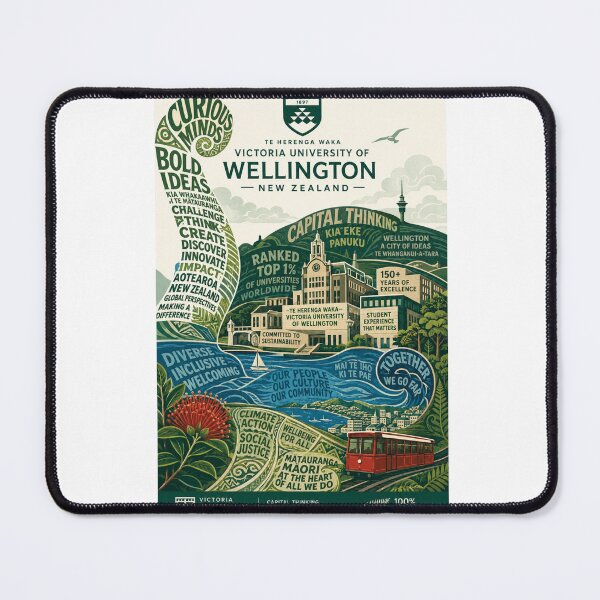 Item preview, Victoria University of Wellington New Zealand Te Herenga Waka Aotearoa designed and sold by Aryabek.