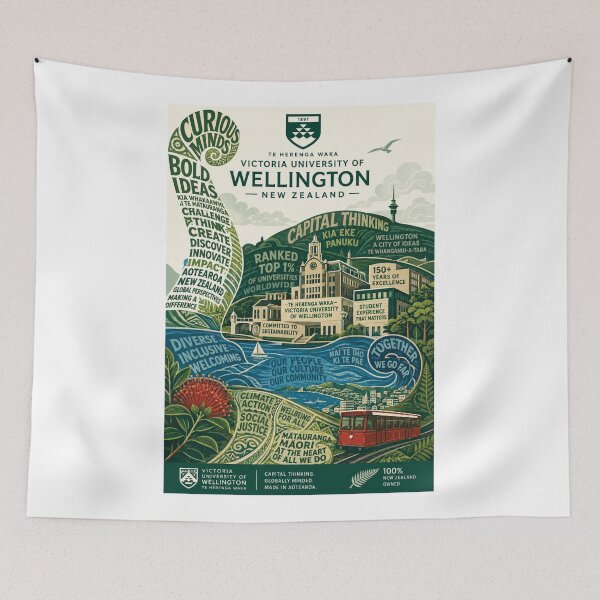 Item preview, Victoria University of Wellington New Zealand Te Herenga Waka Aotearoa designed and sold by Aryabek.